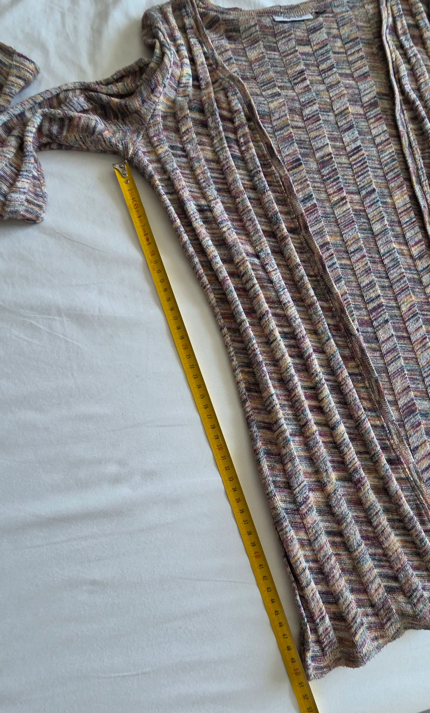 Long heathered cardigan XS Only open fine knit vest – photo 11